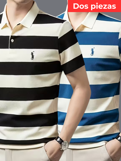 [LLEVÁ 2 AL PRECIO DE 1] – Polo Rayas Premium™ | Casual, Moderno y Fachero